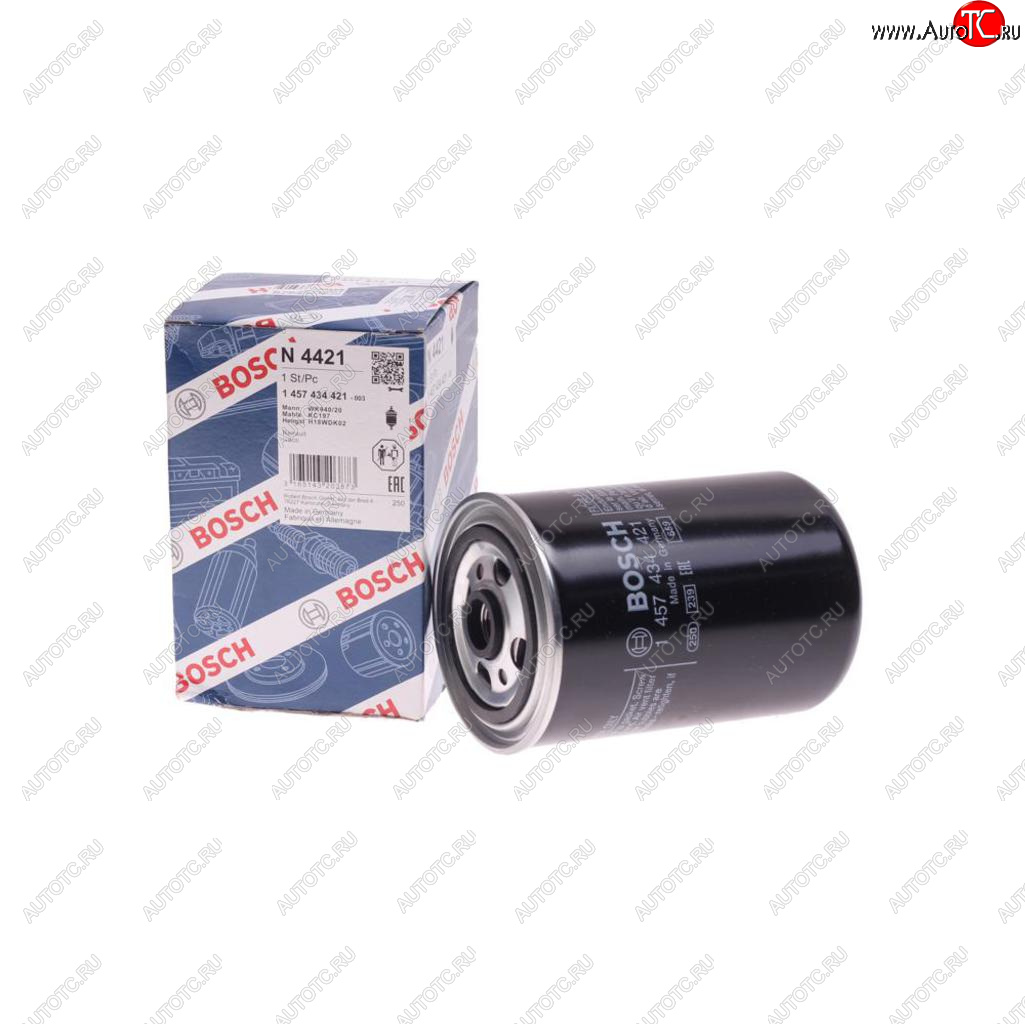 1 299 р. Фильтр топливный RENAULT Premium,Midlum,Kerax,ЯМЗ (дв.E-TECH ЕВРО-3) (00-) BOSCH BOSCH 1457434421  с доставкой в г. Вологда