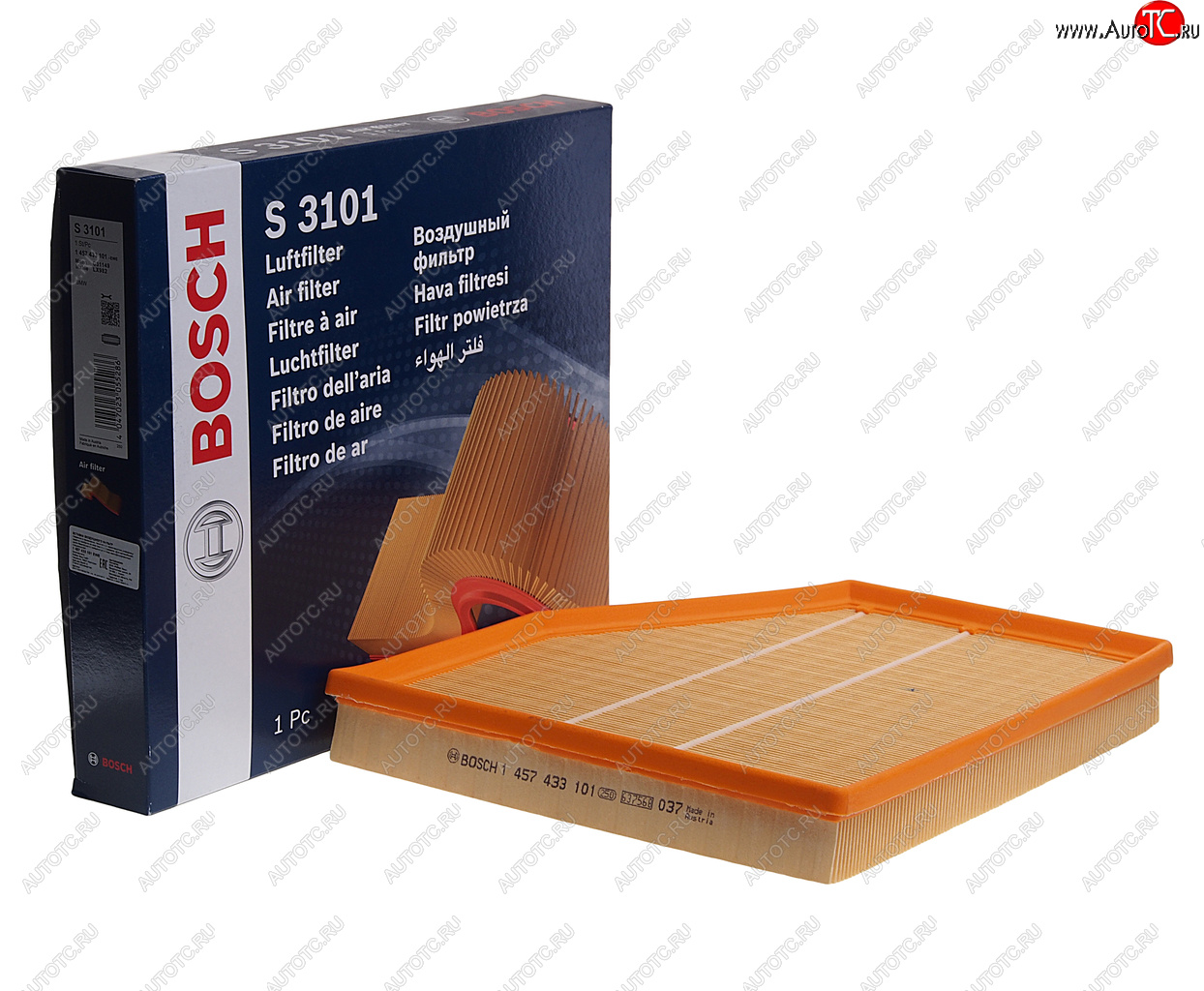 2 049 р. Фильтр воздушный BMW 5 (E60) BOSCH BOSCH 1457433101 BOSCH 1457433101  с доставкой в г. Вологда
