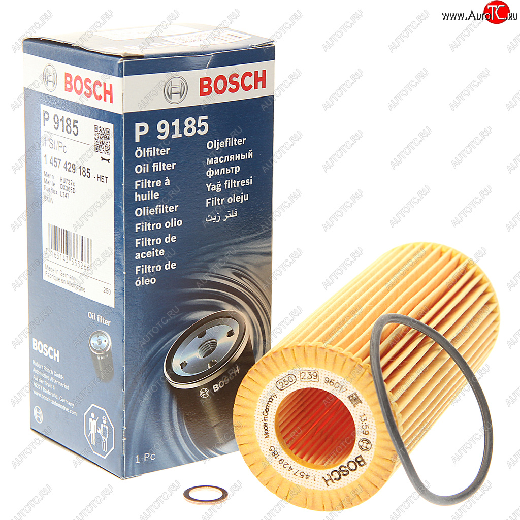 839 р. Фильтр масляный BMW 1 (E87),3 (E90,E46),5 (E60),7 (E65),X3 (E83) (TDI) BOSCH BOSCH 1457429185  с доставкой в г. Вологда