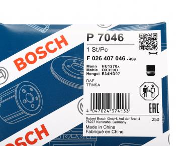 1 099 р. Фильтр масляный DAF 75,85CF,CF75,CF85,XF95 BOSCH BOSCH f026407046  с доставкой в г. Вологда. Увеличить фотографию 5