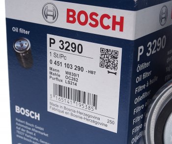 939 р. Фильтр масляный VW (1.6 D1.6 TD1.9 D1.9 TD) AUDI (1.6 D2.0 D2.5 TDI) BOSCH BOSCH 0451103290  с доставкой в г. Вологда. Увеличить фотографию 2