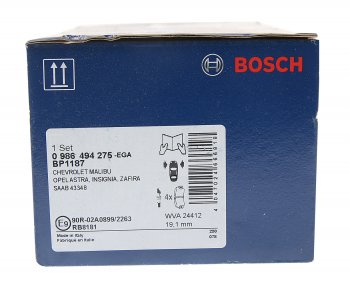 3 599 р. Колодки тормозные передние R17 (4шт.) BOSCH Opel Insignia A дорестайлинг седан (2008-2013)  с доставкой в г. Вологда. Увеличить фотографию 3