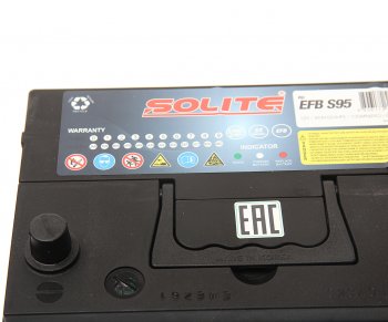18 449 р. Аккумулятор SOLITE EFB Asia 80Ач обратная полярность SOLITE 6ст80(0) s95l  с доставкой в г. Вологда. Увеличить фотографию 2