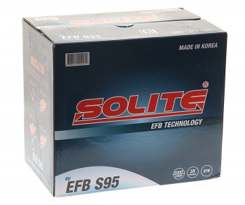 18 449 р. Аккумулятор SOLITE EFB Asia 80Ач обратная полярность SOLITE 6ст80(0) s95l  с доставкой в г. Вологда. Увеличить фотографию 3