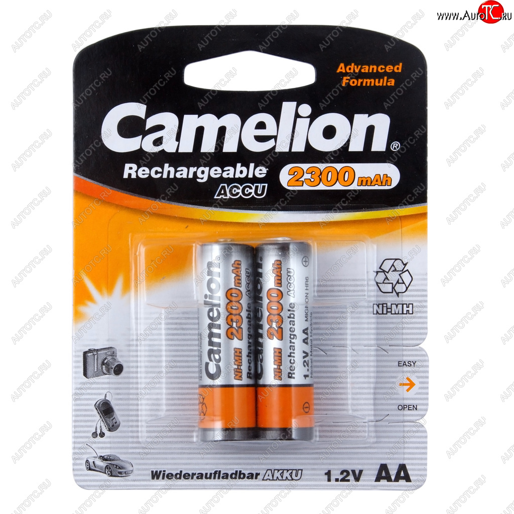 779 р. Батарейка AA HR6 1.2V аккумулятор Ni-MH 2300mAh блистер (2шт.) CAMELION CAMELION c-230aakcбл  с доставкой в г. Вологда