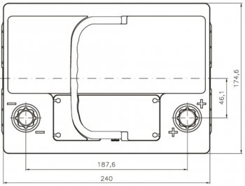 10 549 р. Аккумулятор VOLTHOR Ultra 60Ач обратная полярность VOLTHOR 6ст60(0) 56008  с доставкой в г. Вологда. Увеличить фотографию 4