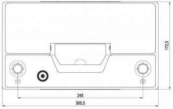 14 499 р. Аккумулятор VOLTHOR Ultra 95Ач обратная полярность VOLTHOR 6ст95(0) 59518 d31  с доставкой в г. Вологда. Увеличить фотографию 4