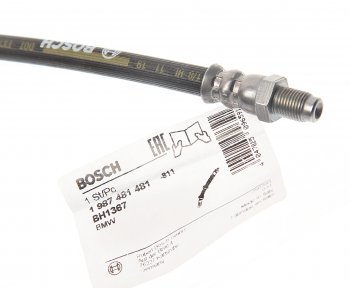 2 049 р. Шланг тормозной BMW 3 (E90) передний BOSCH BOSCH 1987481481 BOSCH 1987481481  с доставкой в г. Вологда. Увеличить фотографию 2