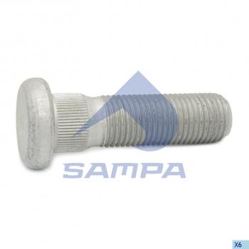 Шпилька колеса SCANIA 4,P,R,T series (78 резьба L=91.581мм) литой диск SAMPA SAMPA 043.307