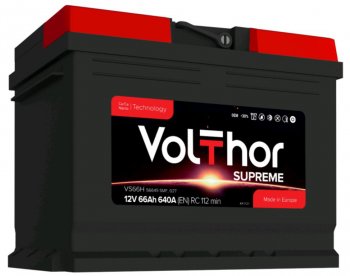 Аккумулятор VOLTHOR Supreme 66Ач обратная полярность VOLTHOR 6ст66(0) 56649