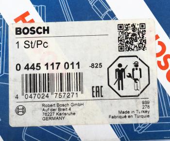 45 999 р. Форсунка AUDI Q7 (08-) (6.0) топливная BOSCH BOSCH 0445117011  с доставкой в г. Вологда. Увеличить фотографию 4