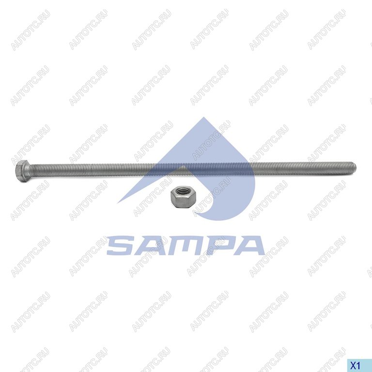 839 р. Болт седельного устройства регулировочный M16x2 (с гайкой) SAMPA SAMPA 092.748  с доставкой в г. Вологда