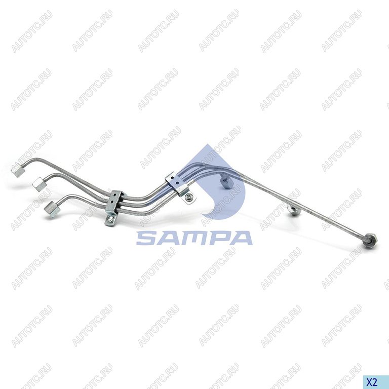 4 849 р. Трубка топливная DAF высокого давления (4-6цилиндр) SAMPA SAMPA 050.639  с доставкой в г. Вологда
