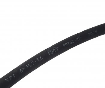 109 р. Шланг d=6х14.0-1.6 маслобензостойкий 1м ГОСТ 10362-76 VPT VPT v-10534  с доставкой в г. Вологда. Увеличить фотографию 2