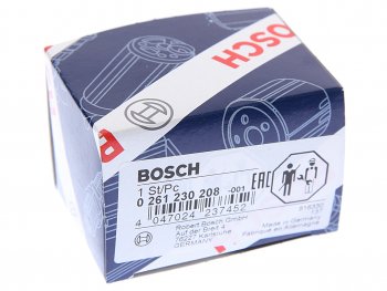 2 999 р. Датчик давления AUDI A4 (08-) хладагента кондиционера BOSCH BOSCH 0261230208  с доставкой в г. Вологда. Увеличить фотографию 4