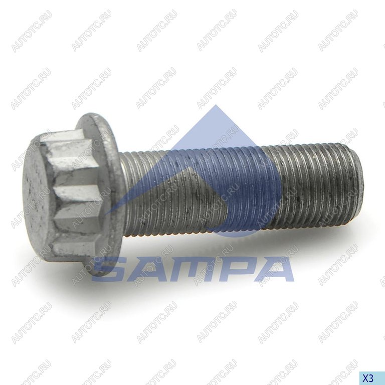 189 р. Болт SAF крепления суппорта направляющий (М18x1.5) SAMPA SAMPA 102.577  с доставкой в г. Вологда