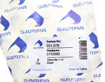 339 р. Шпилька колеса VOLVO переднего (78-14UNFх77) SAMPA SAMPA 031.078  с доставкой в г. Вологда. Увеличить фотографию 3