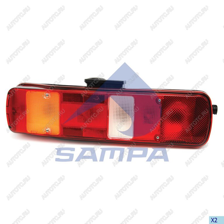 5 349 р. Фонарь задний VOLVO FH,FM правый (АМР-разъем боковой) SAMPA SAMPA 035.163  с доставкой в г. Вологда