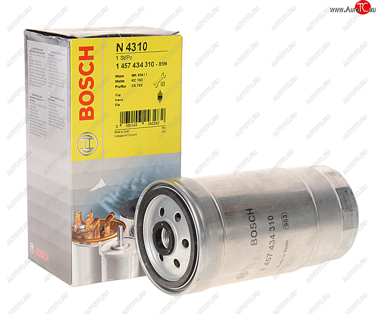 1 159 р. Фильтр топливный УАЗ тонкой очистки (дв.IVECO) BOSCH BOSCH 1457434310  с доставкой в г. Вологда