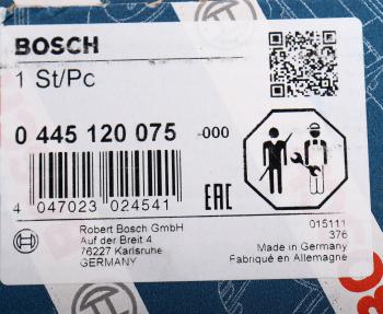 37 999 р. Форсунка IVECO BOSCH BOSCH 0445120075 BOSCH 0445120075  с доставкой в г. Вологда. Увеличить фотографию 7
