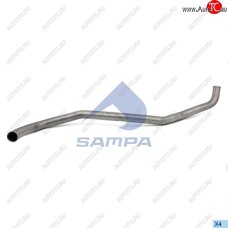 6 699 р. Труба DAF системы охлаждения ретардера передняя (ЕВРО-5) SAMPA SAMPA 052.051  с доставкой в г. Вологда