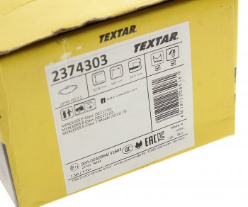 4 949 р. Колодки тормозные передние (4шт.) TEXTAR Mercedes-Benz E-Class W211 дорестайлинг седан (2002-2006)  с доставкой в г. Вологда. Увеличить фотографию 4