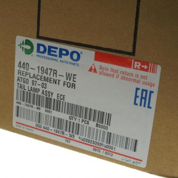 3 899 р. Фонарь задний MERCEDES правый (465х130мм) АМР разъем сзади DEPO DEPO 4401947rwe  с доставкой в г. Вологда. Увеличить фотографию 3