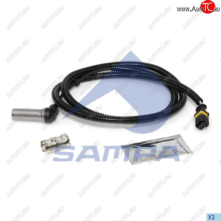 1 229 р. Датчик АБС MAN TGA колеса переднего правого SAMPA SAMPA 096.332  с доставкой в г. Вологда