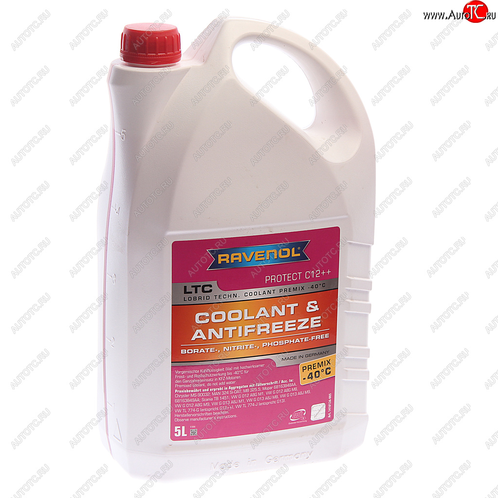 3 499 р. Антифриз красный -40C 5л C12 готовый RAVENOL RAVENOL 1410126005 RAVENOL 1410126005  с доставкой в г. Вологда