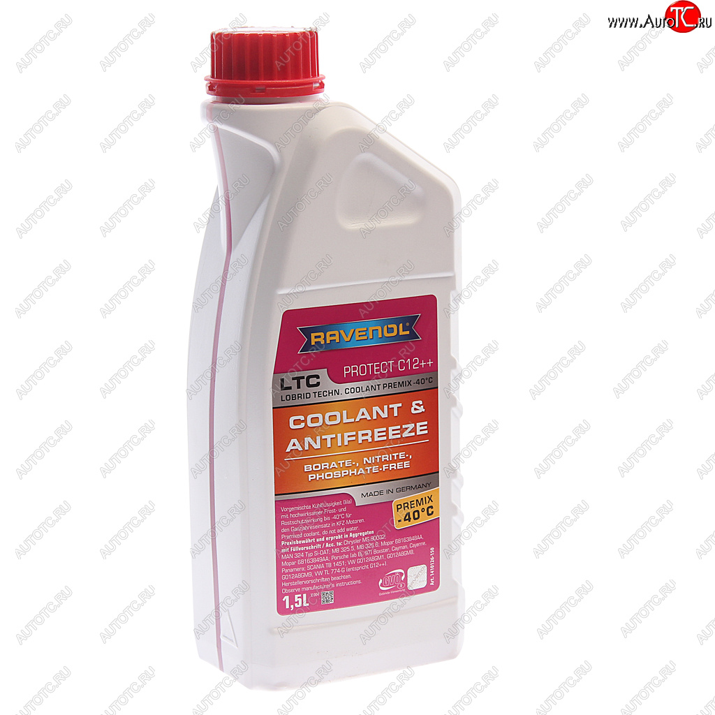 999 р. Антифриз красный -40C 1.5л C12 готовый RAVENOL RAVENOL 1410126-150-01-999 RAVENOL 1410126-150-01-999  с доставкой в г. Вологда