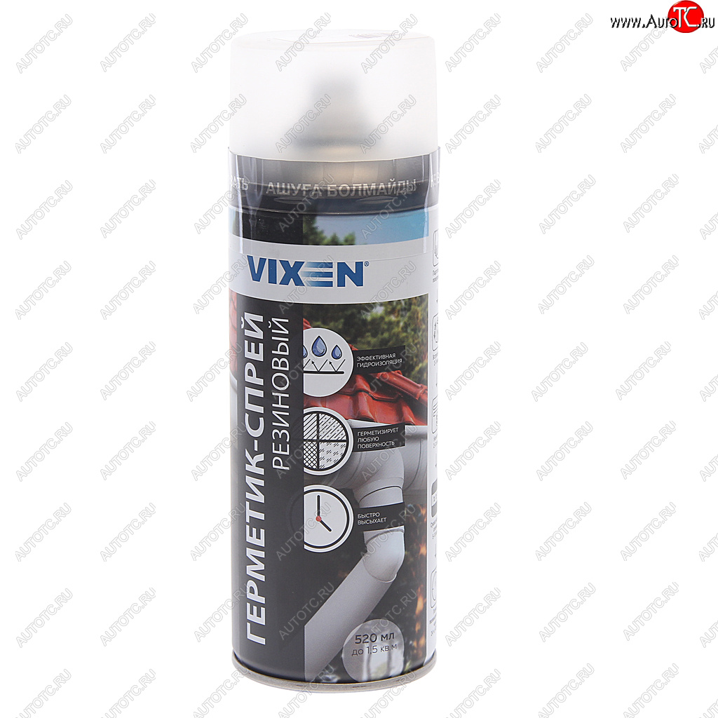 479 р. Герметик с резиной аэрозоль 520мл VIXEN VIXEN vx-90200  с доставкой в г. Вологда