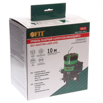 7 249 р. Уровень лазерный 10м самоуспокаивающийся FIT FIT 18633  с доставкой в г. Вологда. Увеличить фотографию 5