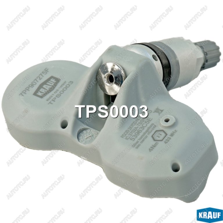 2 299 р. Датчик давления в шине BMW 7,X6 VW Touareg (11-14) AUDI A4,A6,Q7 (433 MHz) KRAUF KRAUF tps0003  с доставкой в г. Вологда