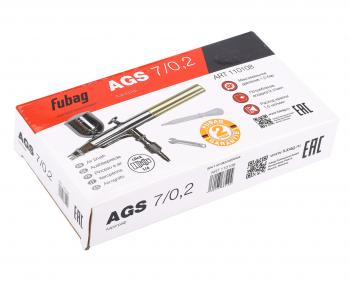 3 699 р. Аэрограф 1.0атм. 9лмин. с боковым бачком 70мл FUBAG FUBAG 110108  с доставкой в г. Вологда. Увеличить фотографию 7