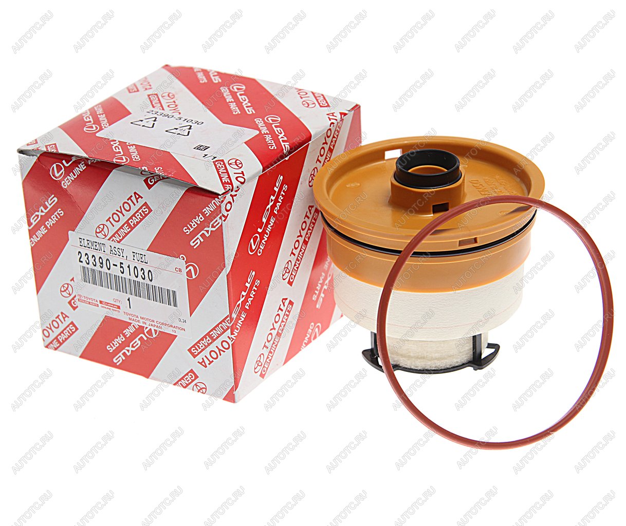 3 899 р. Фильтр топливный TOYOTA Land Cruiser 70,200 (1HZ,1VDFTV) (DTDI) OE TOYOTA 23390-51030  с доставкой в г. Вологда