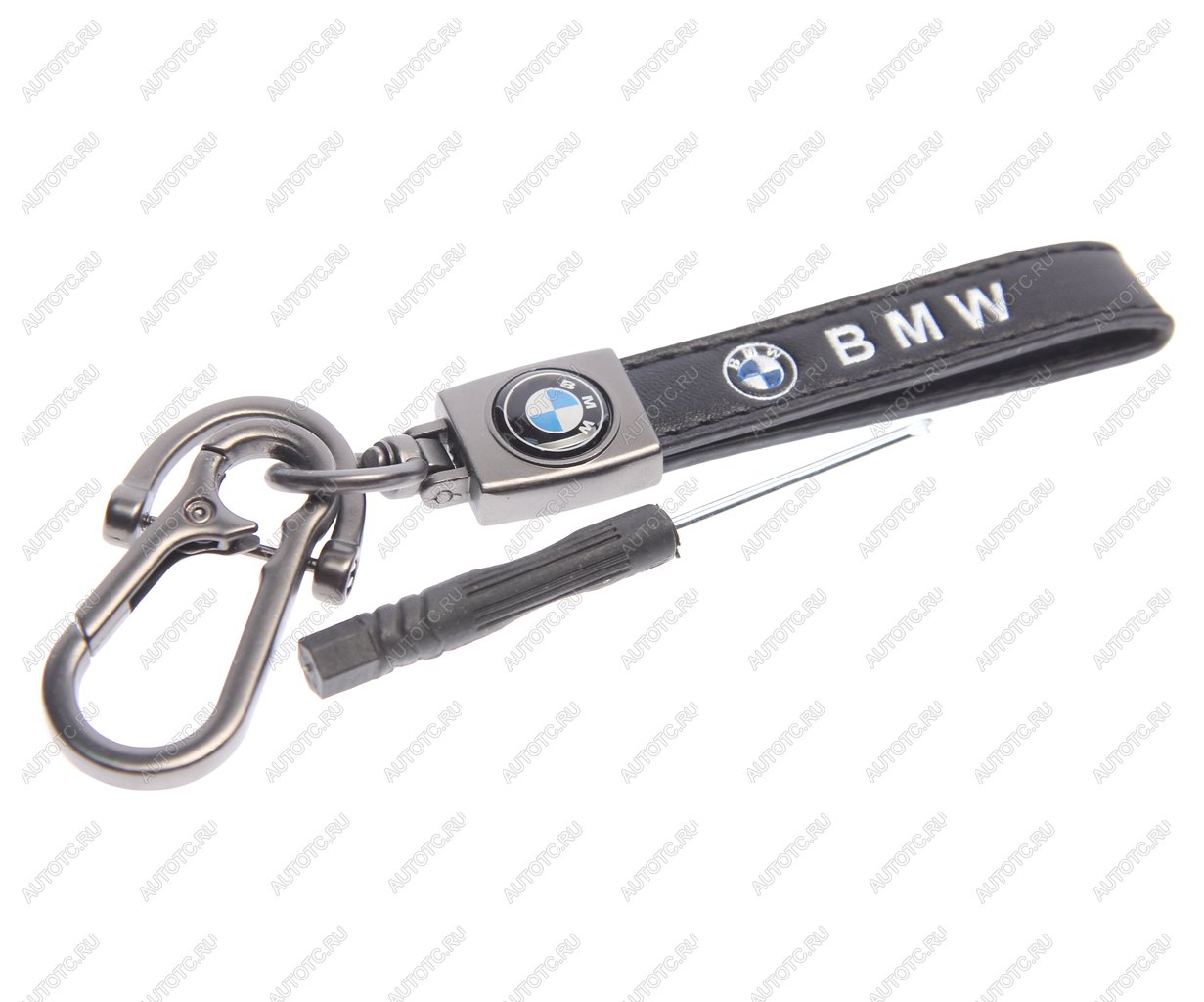 239 р. Брелок BMW металл, кожа, в комплекте отвертка MASHINOKOM MASHINOKOM bko 008  с доставкой в г. Вологда
