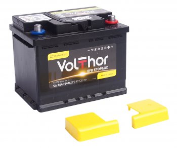 12 349 р. Аккумулятор VOLTHOR EFB 60Ач обратная полярность VOLTHOR 6ст60(0) 56088  с доставкой в г. Вологда. Увеличить фотографию 3