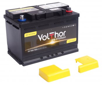 14 349 р. Аккумулятор VOLTHOR EFB 70Ач обратная полярность VOLTHOR 6ст70(0) 57088  с доставкой в г. Вологда. Увеличить фотографию 3