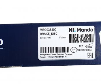 2 659 р. Диск тормозной BMW 3 (E30) (82-) передний (1шт.) MANDO MANDO mbc035409 MANDO mbc035409  с доставкой в г. Вологда. Увеличить фотографию 5
