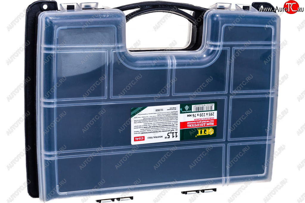 539 р. Ящик-органайзер 295х220х76мм двухсторонний FIT FIT 65646  с доставкой в г. Вологда