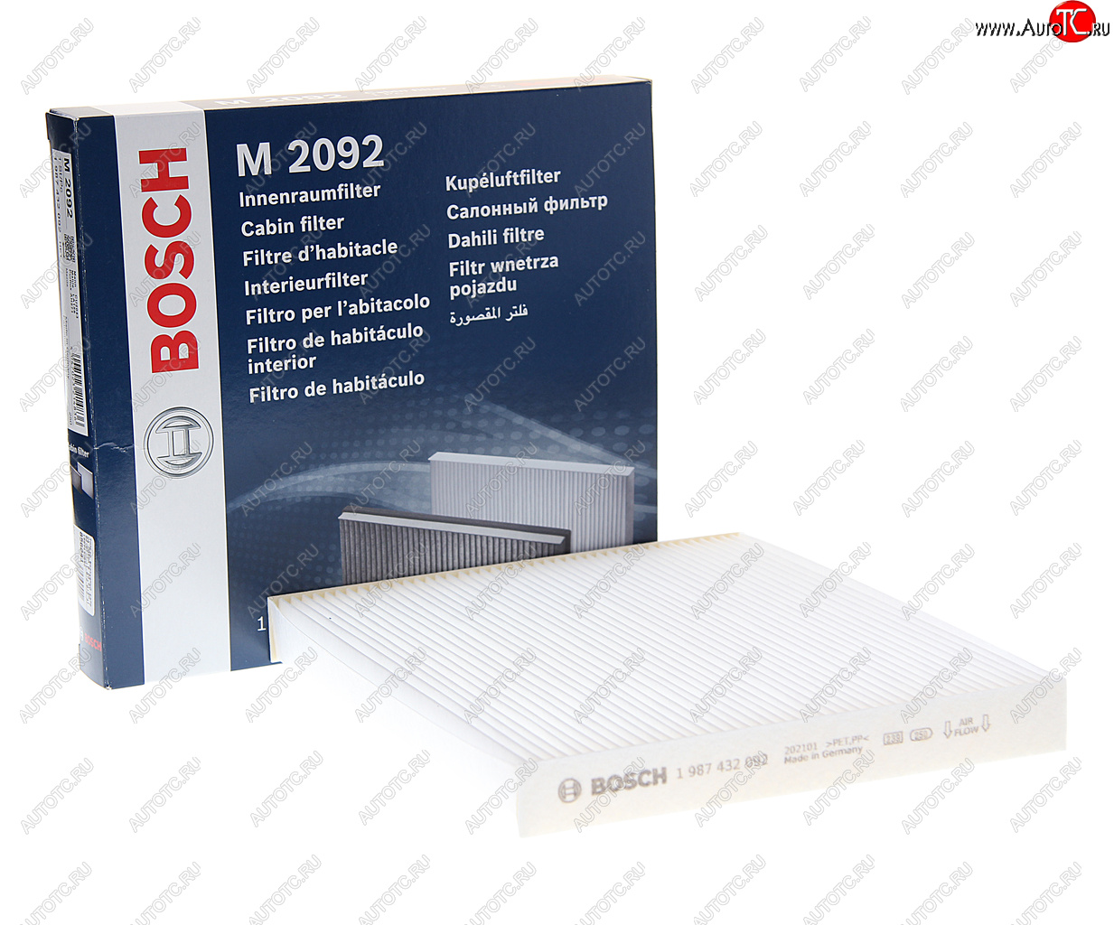 779 р. Фильтр воздушный салона MAZDA 6 GG,GY,GH (02-07-) (1.82.02.3) BOSCH BOSCH 1987432092  с доставкой в г. Вологда
