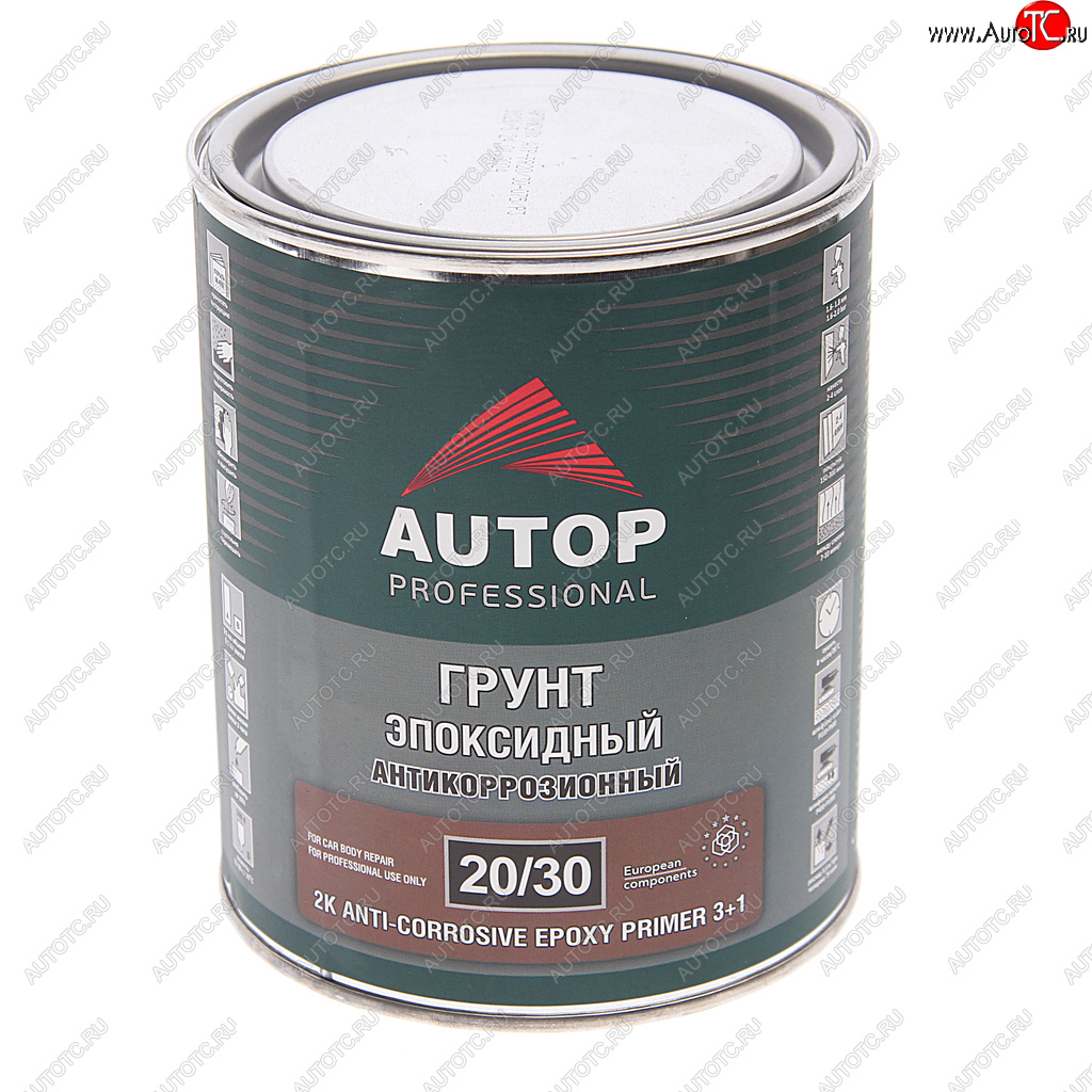 1 399 р. Грунт эпоксидный светло-серый 3+1 0.8л AUTOP AUTOP atp-pr2030-075p3  с доставкой в г. Вологда