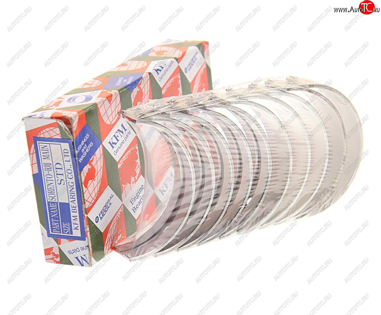 3 499 р. Вкладыши HYUNDAI Santa Fe (10-) (2.0),ix35 (10-) (2.0) (TCI) коренные STD комплект (10шт.) KFM KFM 21020-2f930  с доставкой в г. Вологда