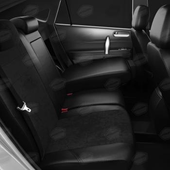 7 599 р. Авточехлы ЛАДА Largus (21-) экокожа-алькантара 5 мест задняя спинка 40х60 черные комплект AVTOLIDER AVTOLIDER vz29-2186-ec14  с доставкой в г. Вологда. Увеличить фотографию 6