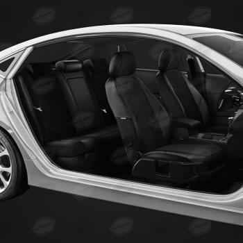 7 599 р. Авточехлы ЛАДА Largus (21-) экокожа-алькантара 5 мест задняя спинка 40х60 черные комплект AVTOLIDER AVTOLIDER vz29-2186-ec14  с доставкой в г. Вологда. Увеличить фотографию 5