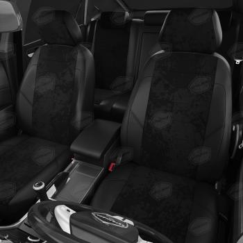 7 599 р. Авточехлы ЛАДА Largus (21-) экокожа-алькантара 5 мест задняя спинка 40х60 черные комплект AVTOLIDER AVTOLIDER vz29-2186-ec14  с доставкой в г. Вологда. Увеличить фотографию 2
