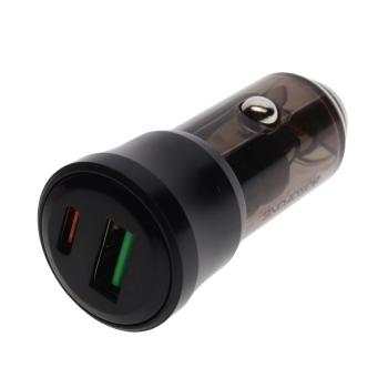 Устройство зарядное в прикуриватель 1USB + 1 Type C 12V BOROFONE BOROFONE bz25 transparent black