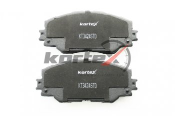 2 199 р. Колодки тормозные передние (4шт.) KORTEX Toyota RAV4 XA30 5 дв. удлиненный 2-ой рестайлинг (2010-2013)  с доставкой в г. Вологда. Увеличить фотографию 3