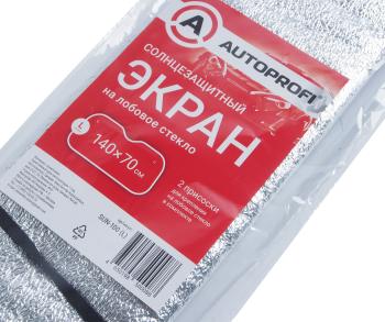 298 р. Шторка автомобильная для лобового стекла 140х70см светоотражающая AUTOPROFI AUTOPROFI sun-100 (l)  с доставкой в г. Вологда. Увеличить фотографию 4