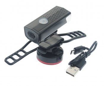 629 р. Фонарь велосипедный набор USB кабель с аккумулятором NO NAME bz-1770  с доставкой в г. Вологда. Увеличить фотографию 2